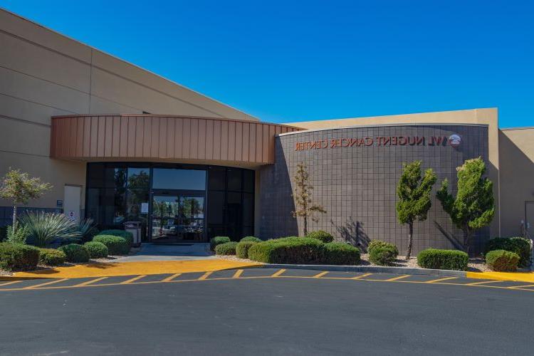 Outside view of the entrance to WL Nugent Cancer Center